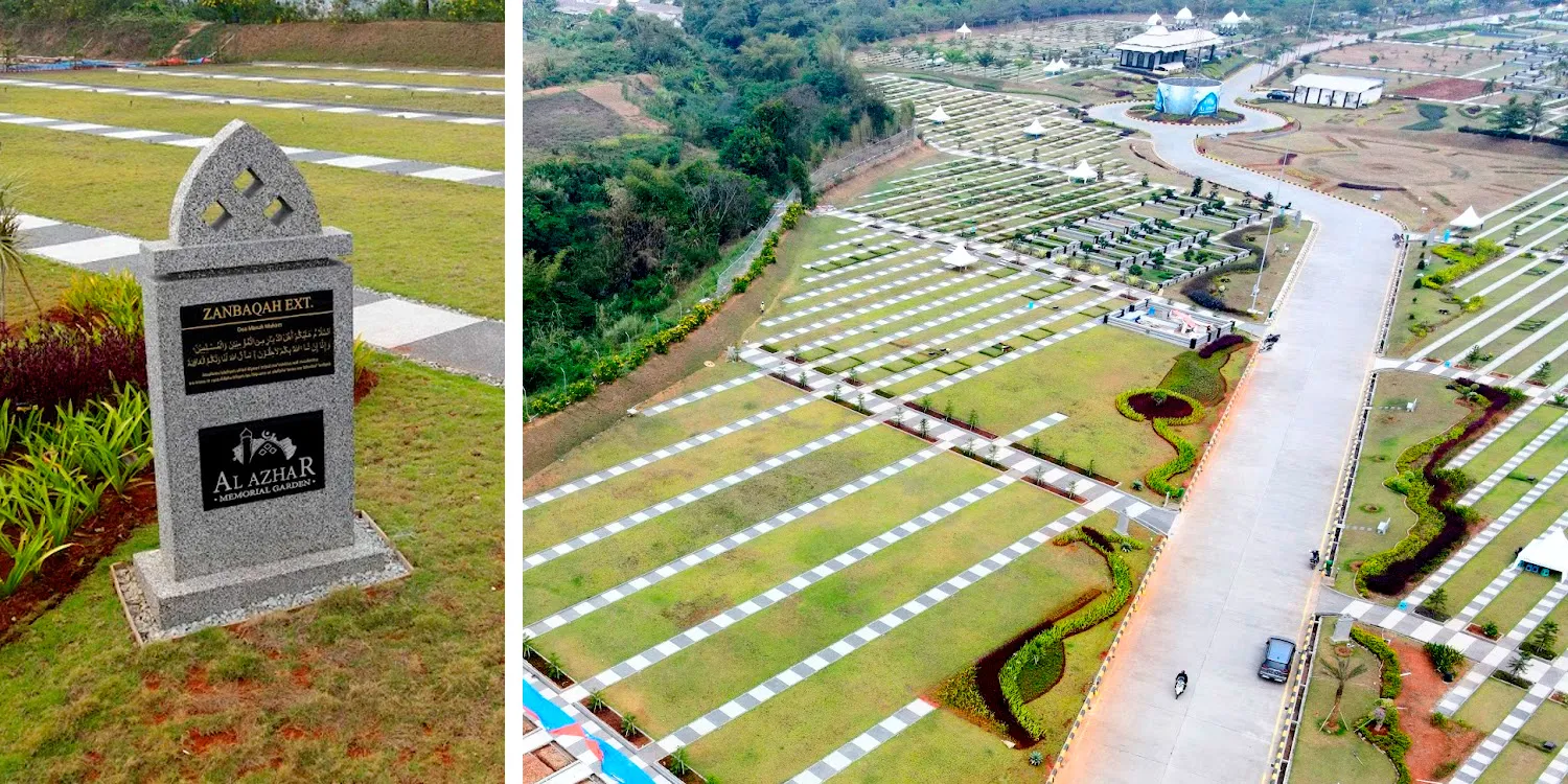 Walkway bersih untuk kenyamanan ziarah keluarga